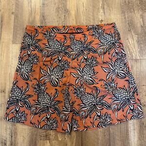 Ashworth Orange and Black Floral Large swimsuit swim shorts Large Mens